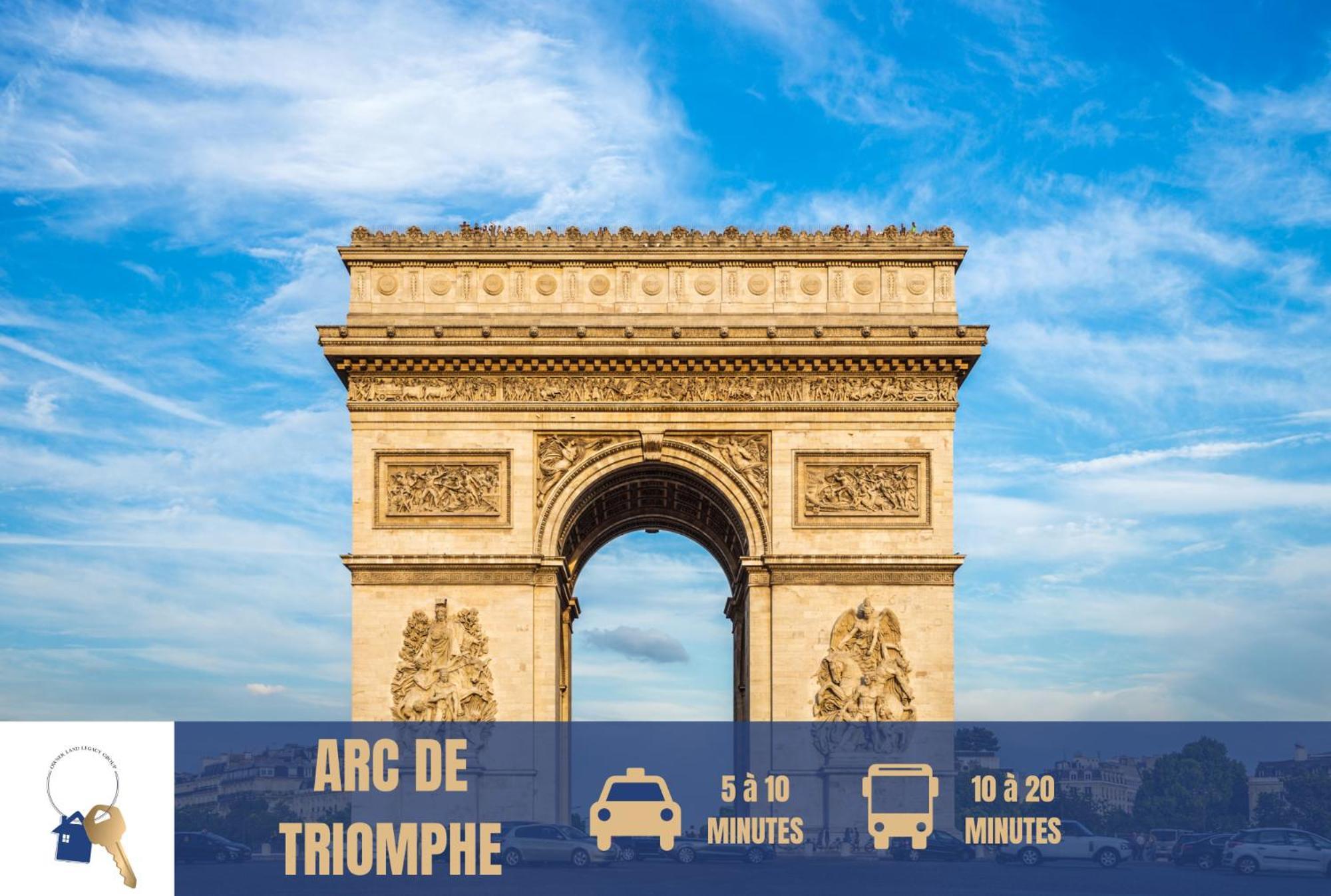 Chambre Lit Double Et Salon Avec Canape-Lit A 10 Minutes Des Champs Elysees Paris Ngoại thất bức ảnh